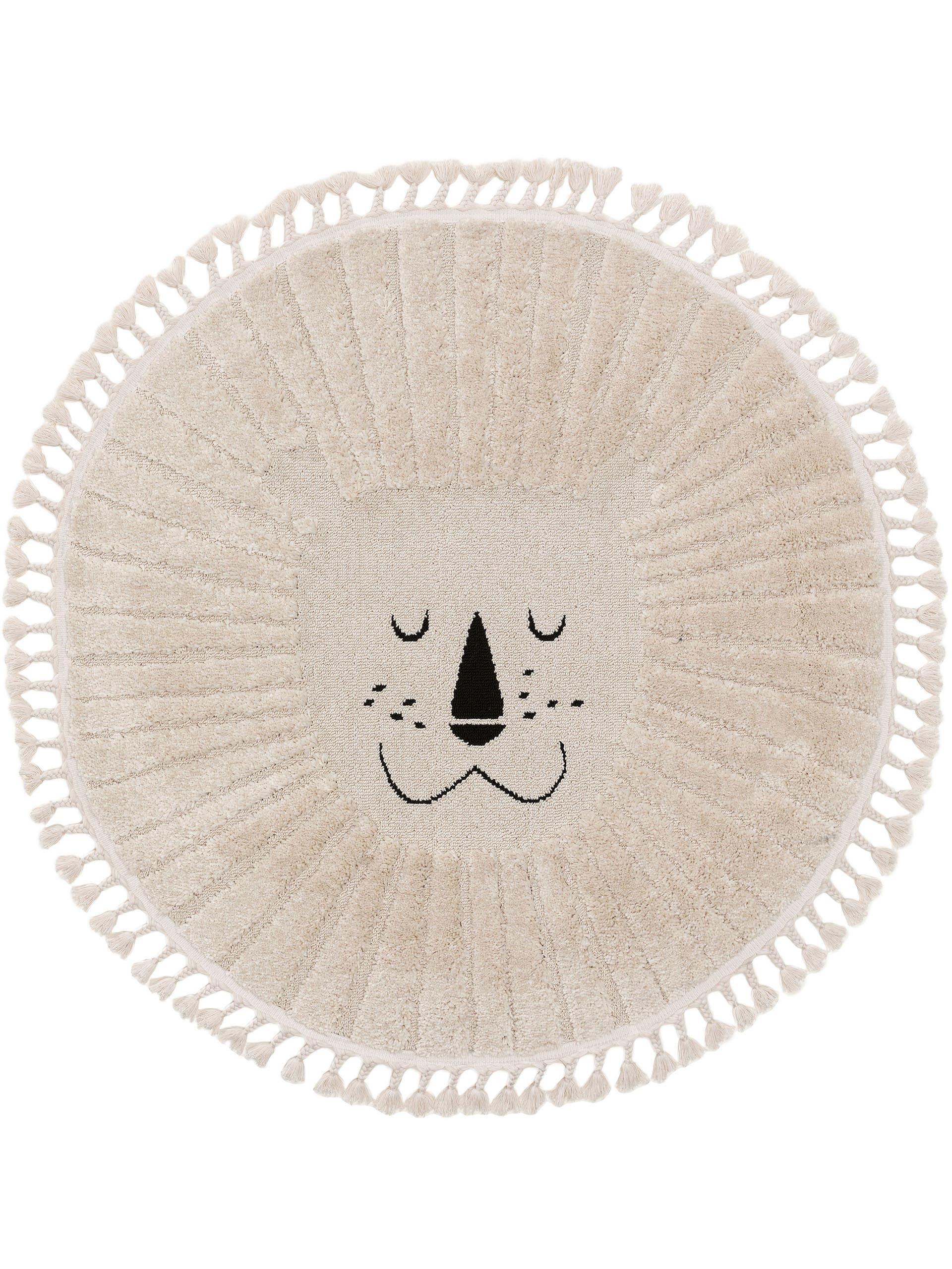 KINDERTEPPICH Momo Cream ø 120 cm rund - Creme, Textil (120/120cm) - Lytte