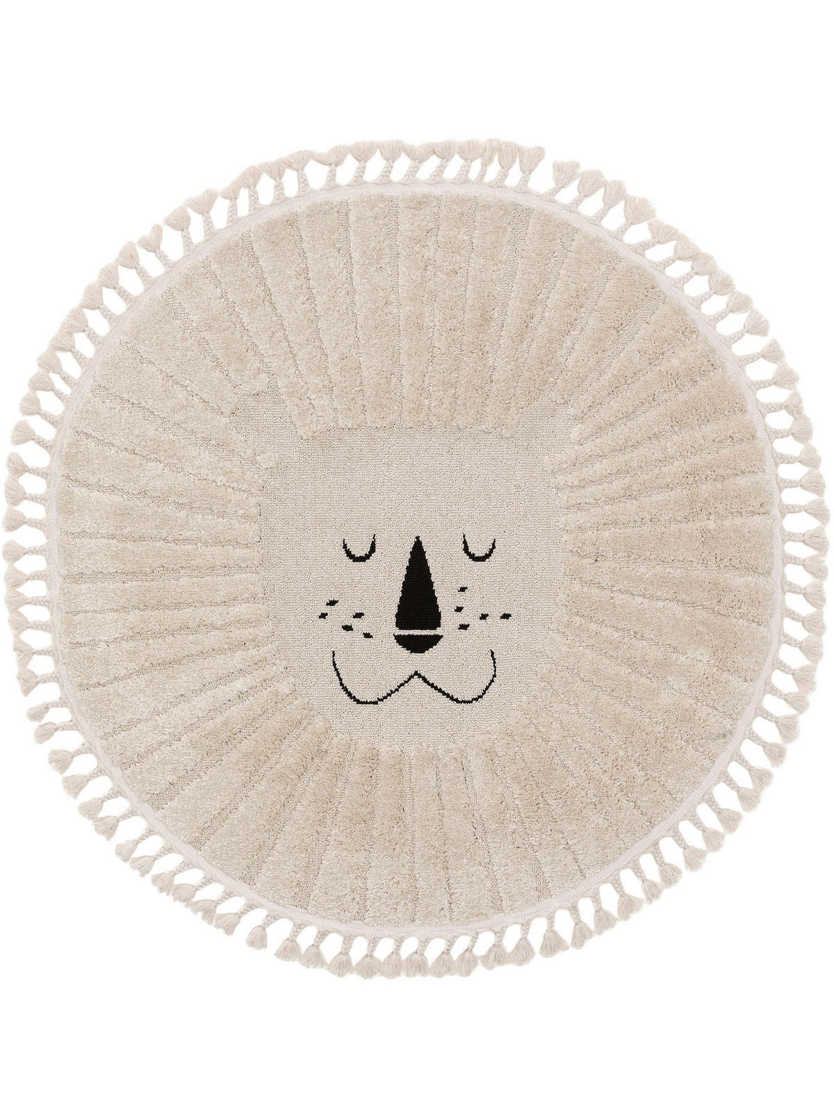 KINDERTEPPICH Momo Cream ø 120 cm rund - Creme, Textil (120/120cm) - Lytte