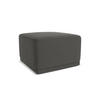 POUF Samt Stoff Grau - Dunkelgrau/Schwarz, Kunststoff/Textil (65/40/65cm) - Makamii