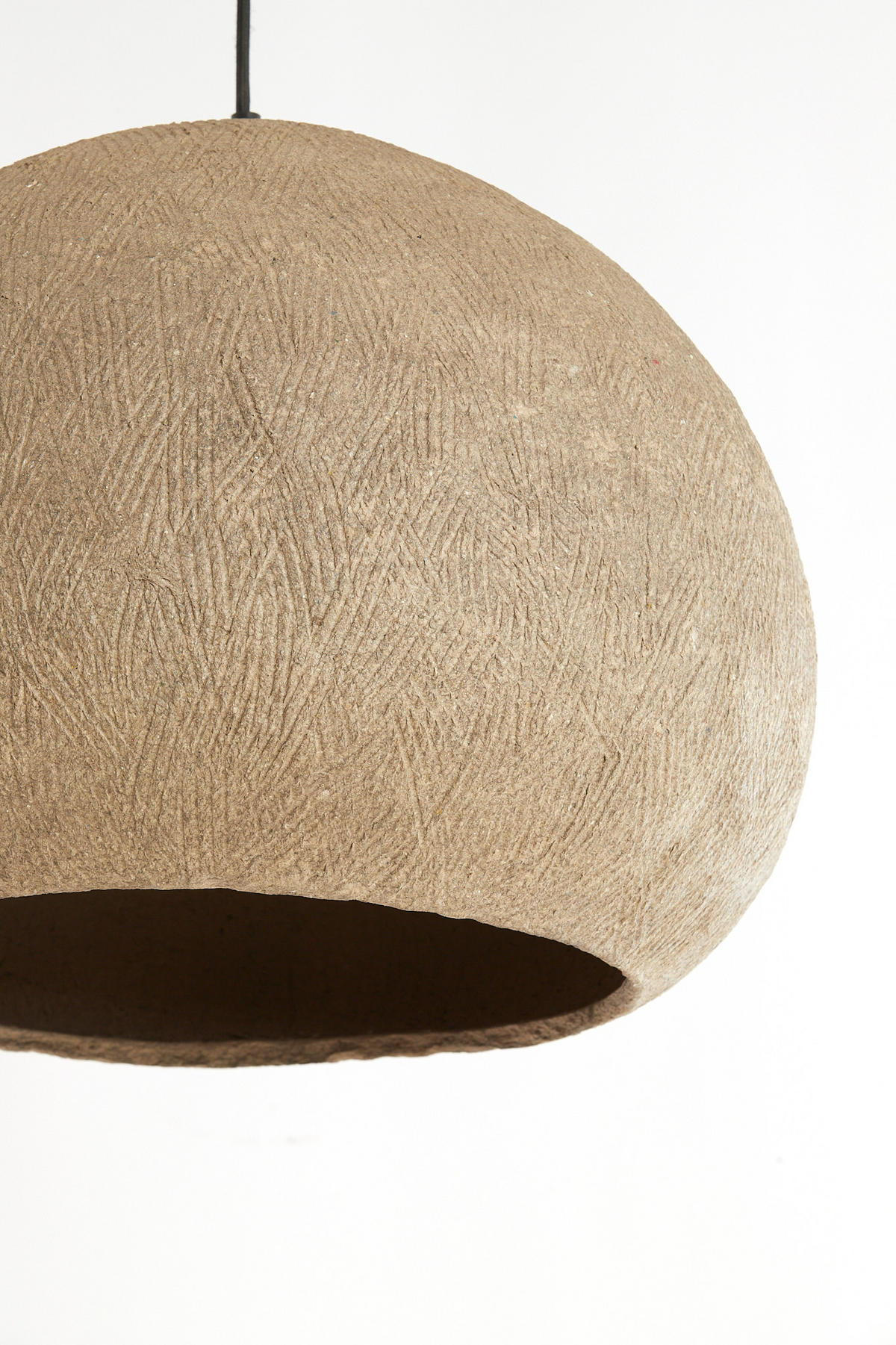 HÄNGELAMPE - Grau - 41/41/28 cm - Grau, Papier (41/41/28cm) - Light & Living