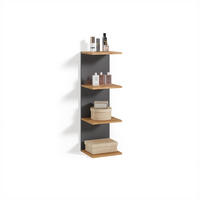 WANDREGAL Vesuvio Anthrazit 30 x 95 cm - Anthrazit, Holzwerkstoff (30/95/28cm) - Livinity®