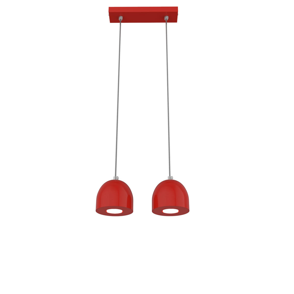 HÄNGELEUCHTE - Rot, Metall (6.5/27/120cm) - Lumicom