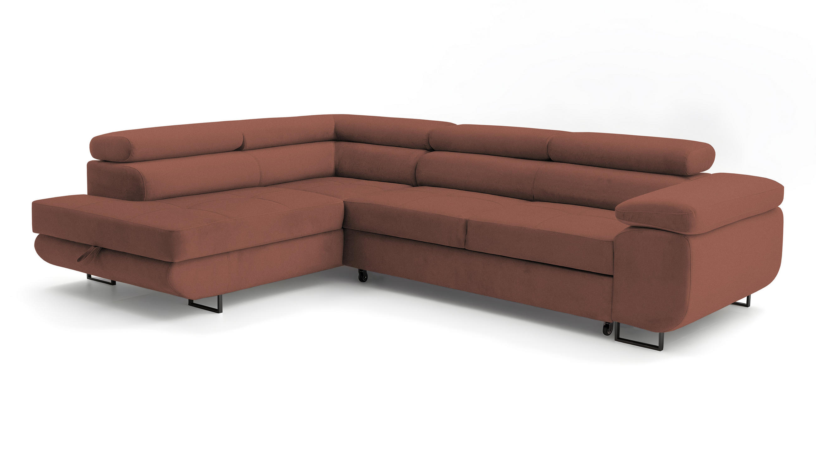 XXXLutz Ecksofa Hellrosa 275x203 cm