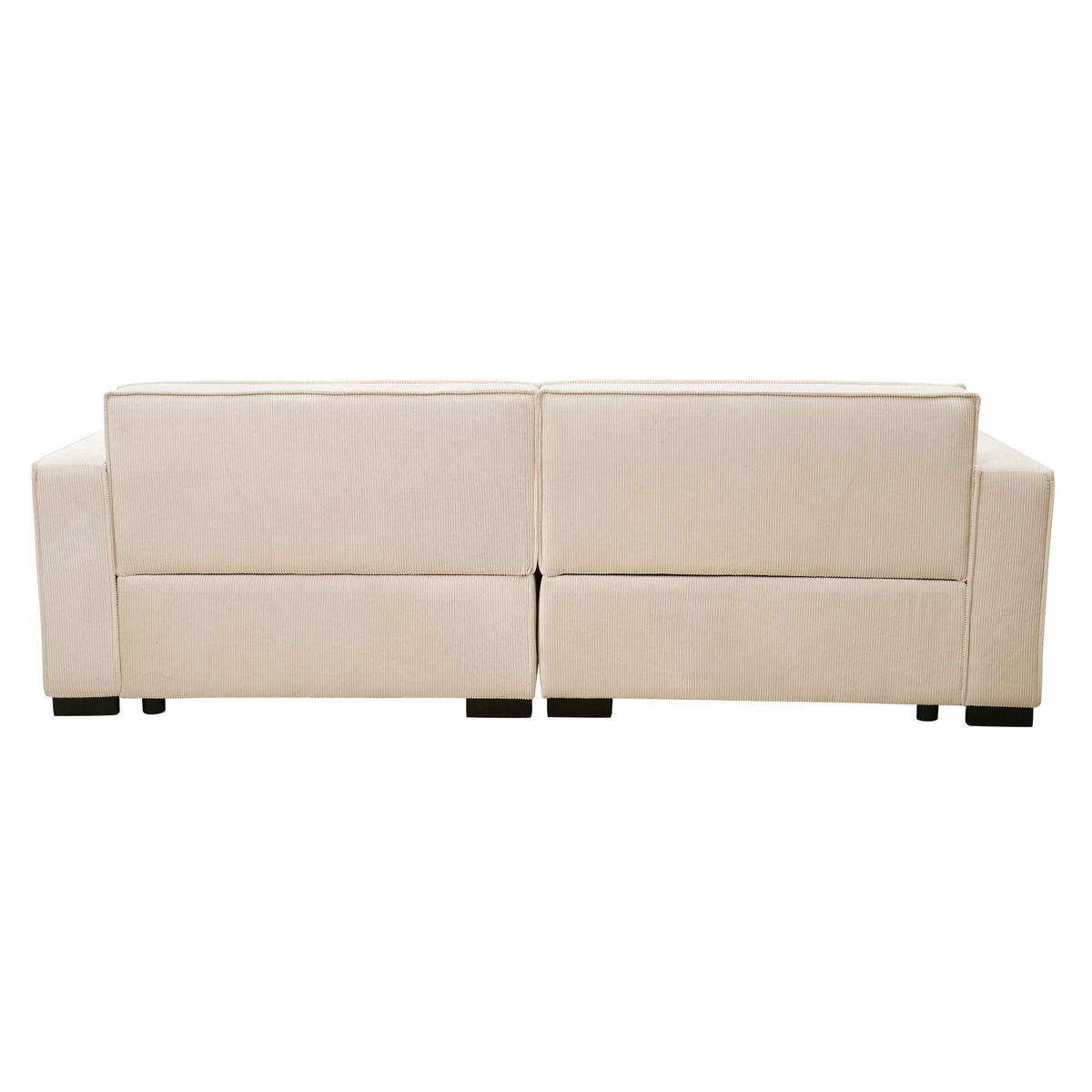 SOFA 3-Sitzer, Weiß - Weiß, Textil (160/247cm) - Oviala