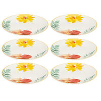 DESSERTTELLER Porzellan Margaux Mehrfarben 19/19/2 cm - Multicolor, Keramik (19cm) - Secret de Gourmet