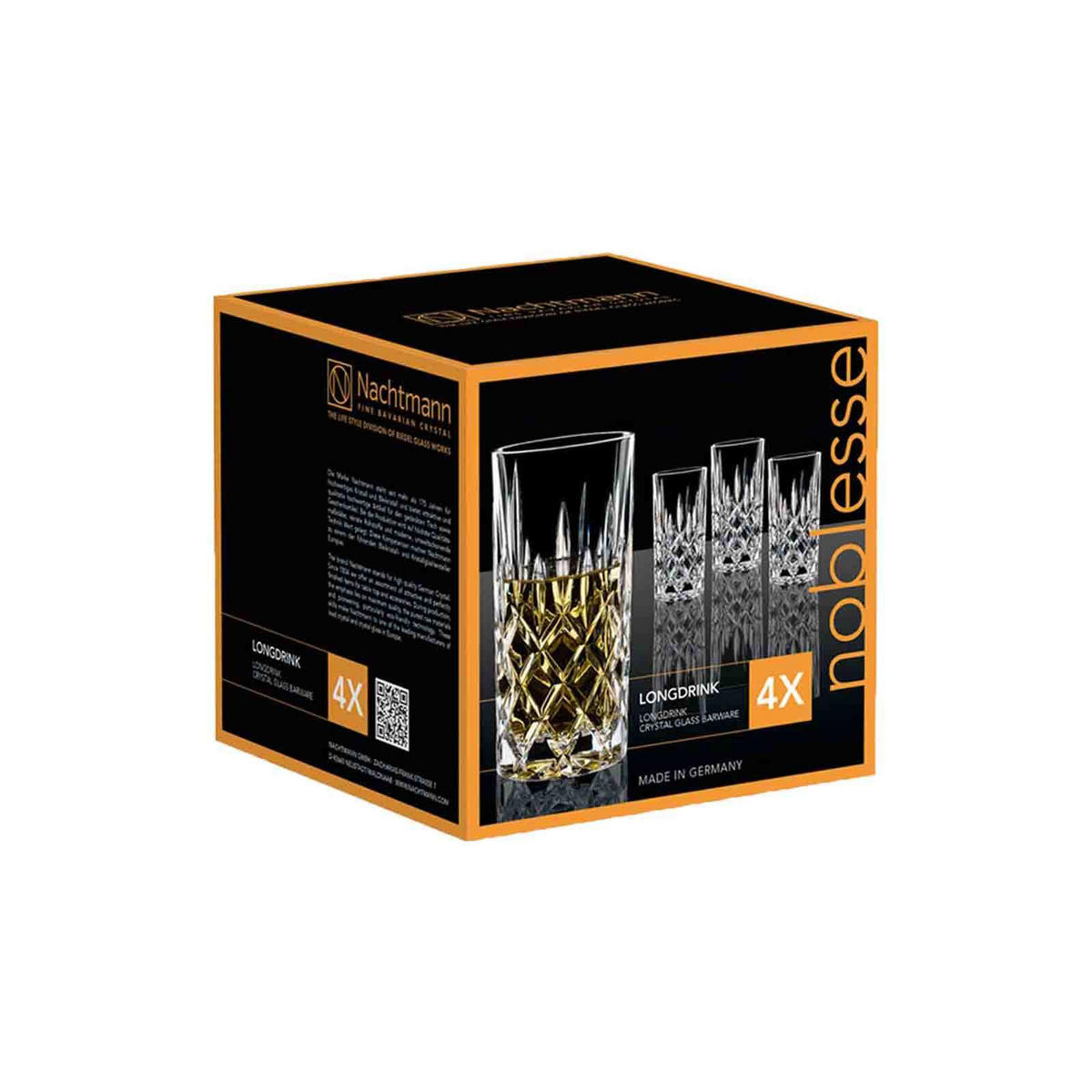 LONGDRINKGLÄSER Noblesse transparent 375 ml 4-tlg. - Transparent, Glas (0.375L) - Nachtmann