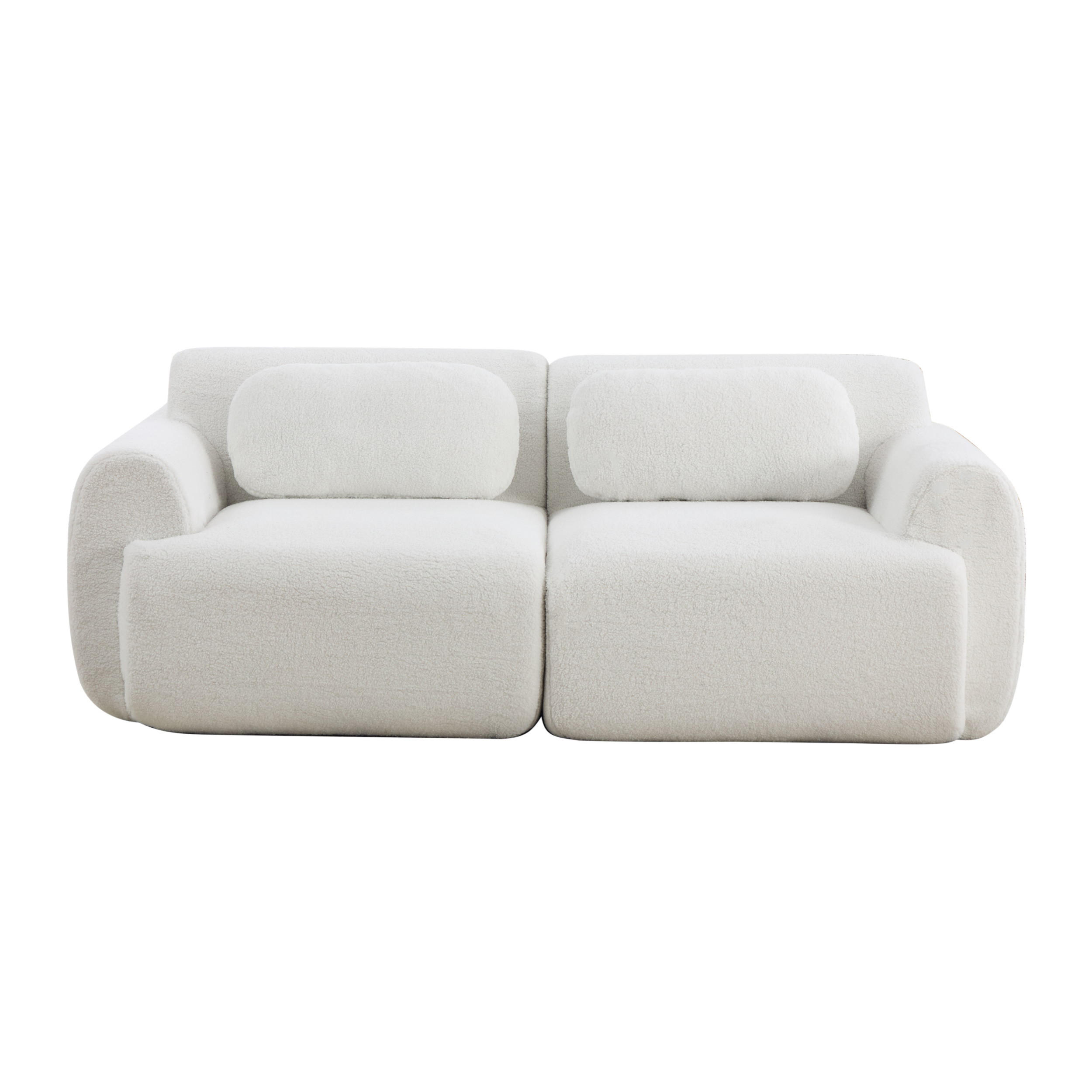 2-SITZER SOFA Chenille Elfenbein - Beige, Textil (189/71/91cm) - WISHDOR