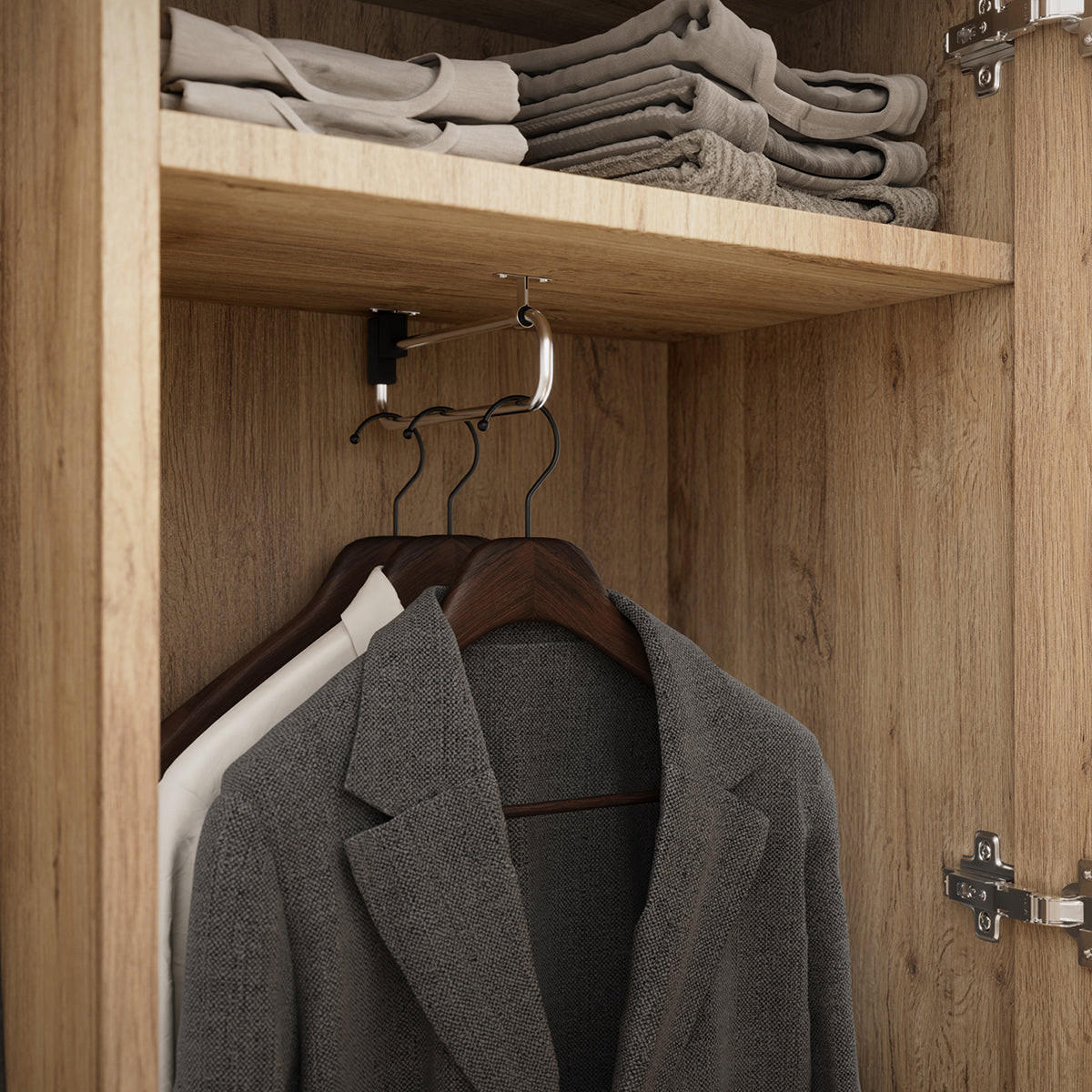 VITRINE Velma Holz - Braun, Holzwerkstoff (100/180/35cm) - Petits-meubles