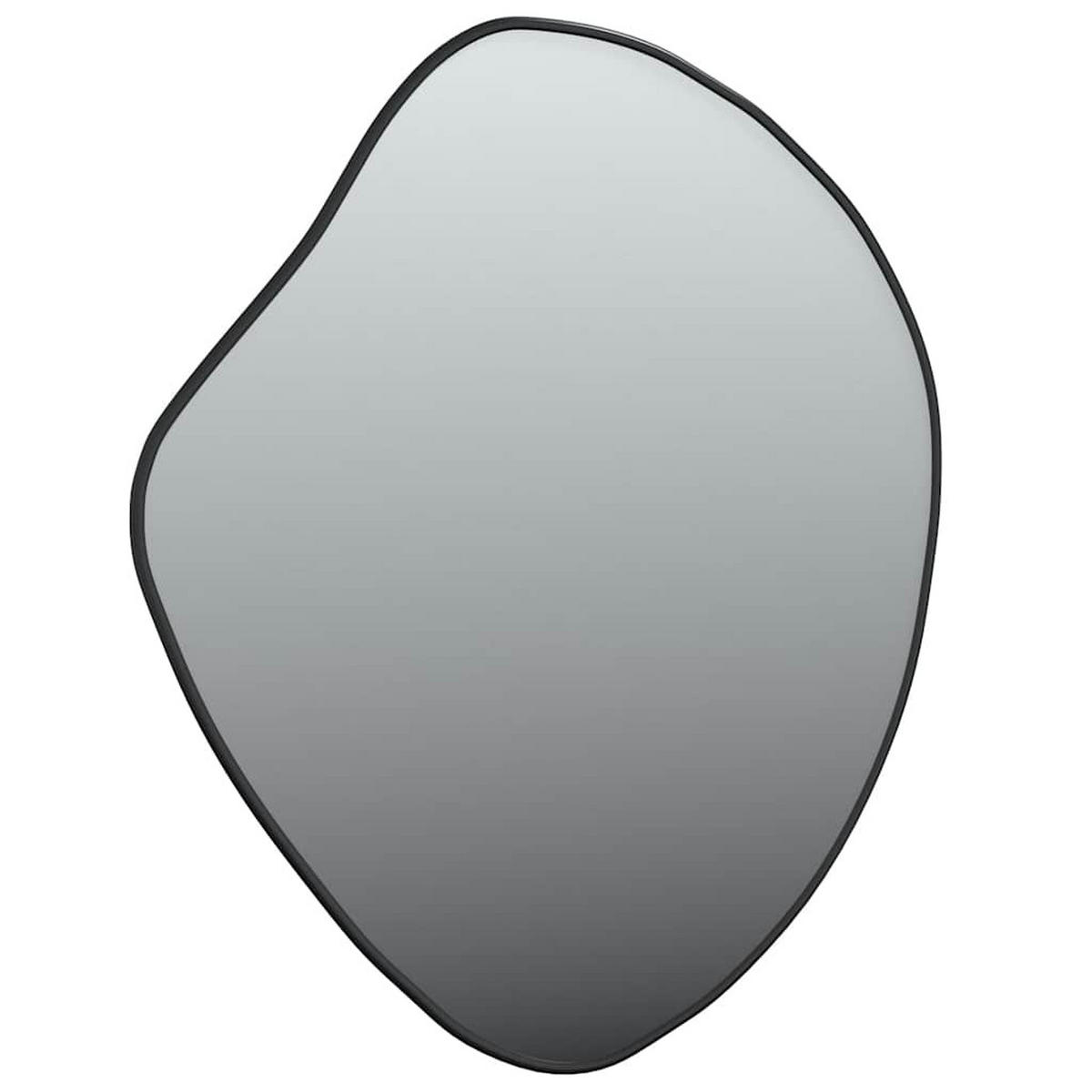 WANDSPIEGEL Schwarz 60/50 Cm - Schwarz, Glas (50/60/60cm) - vidaXL