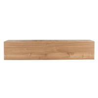 TV-WANDELEMENT Horizontal Helles Nussbaumholz ETERNEL - Grün, Holz (29.5/28/137.5cm) - Miliboo