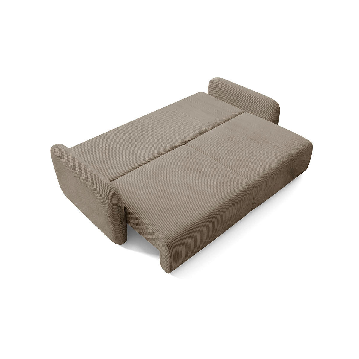 POHOVKA Dora 3 miesta na sedenie Taupe - taupe, drevo (233/92/110cm) - Petits-meubles
