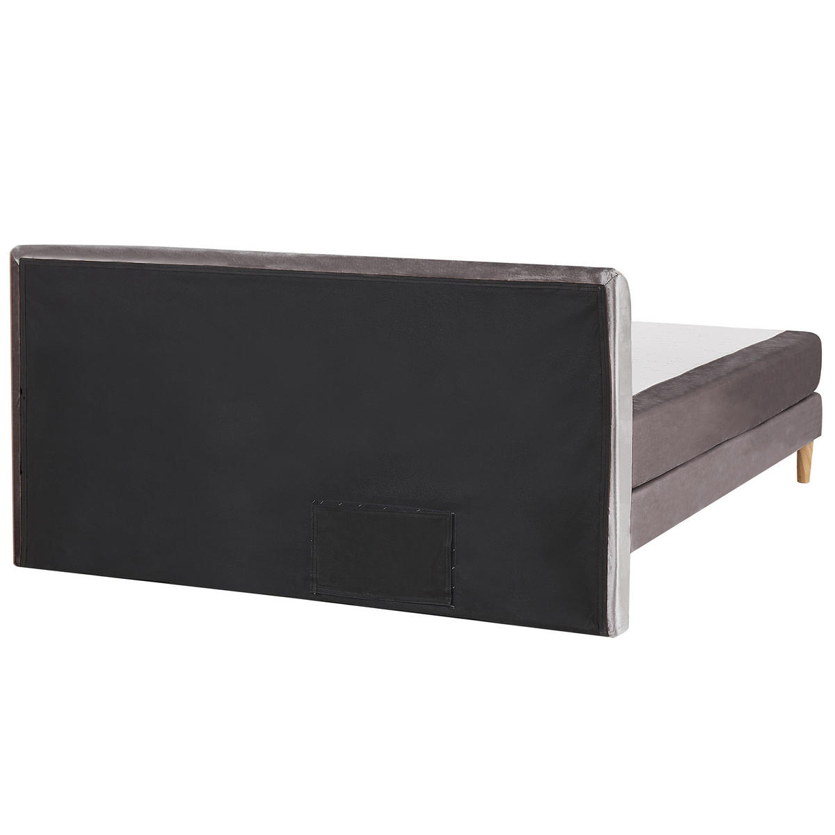 BOXSPRINGBETT 180/200cm Grau Marquise - Grau, Textil (180/200cm) - Beliani