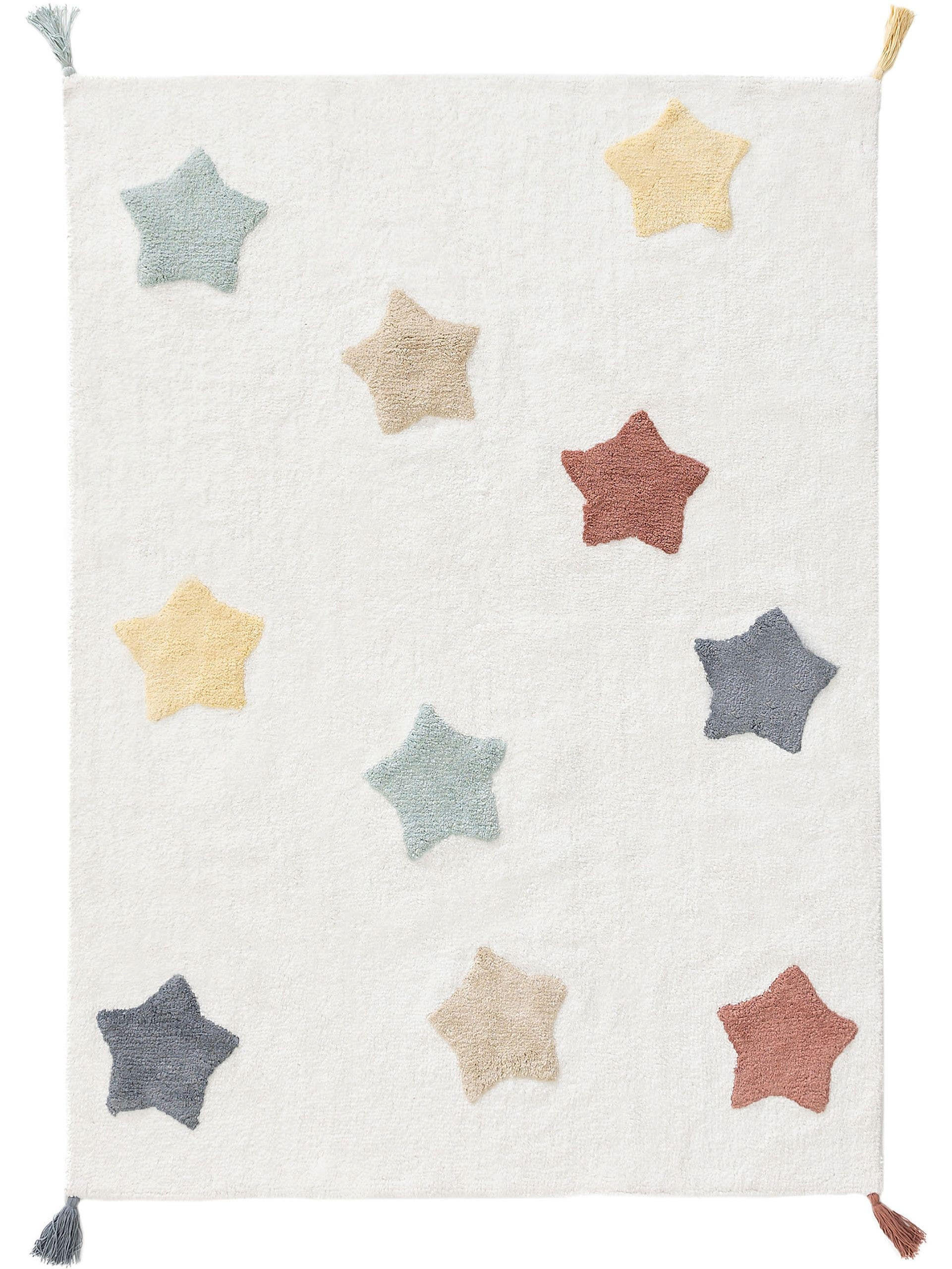 KINDERTEPPICH waschbar Stars Multicolor 120x170 cm - Multicolor, Textil (120/170cm) - Lytte