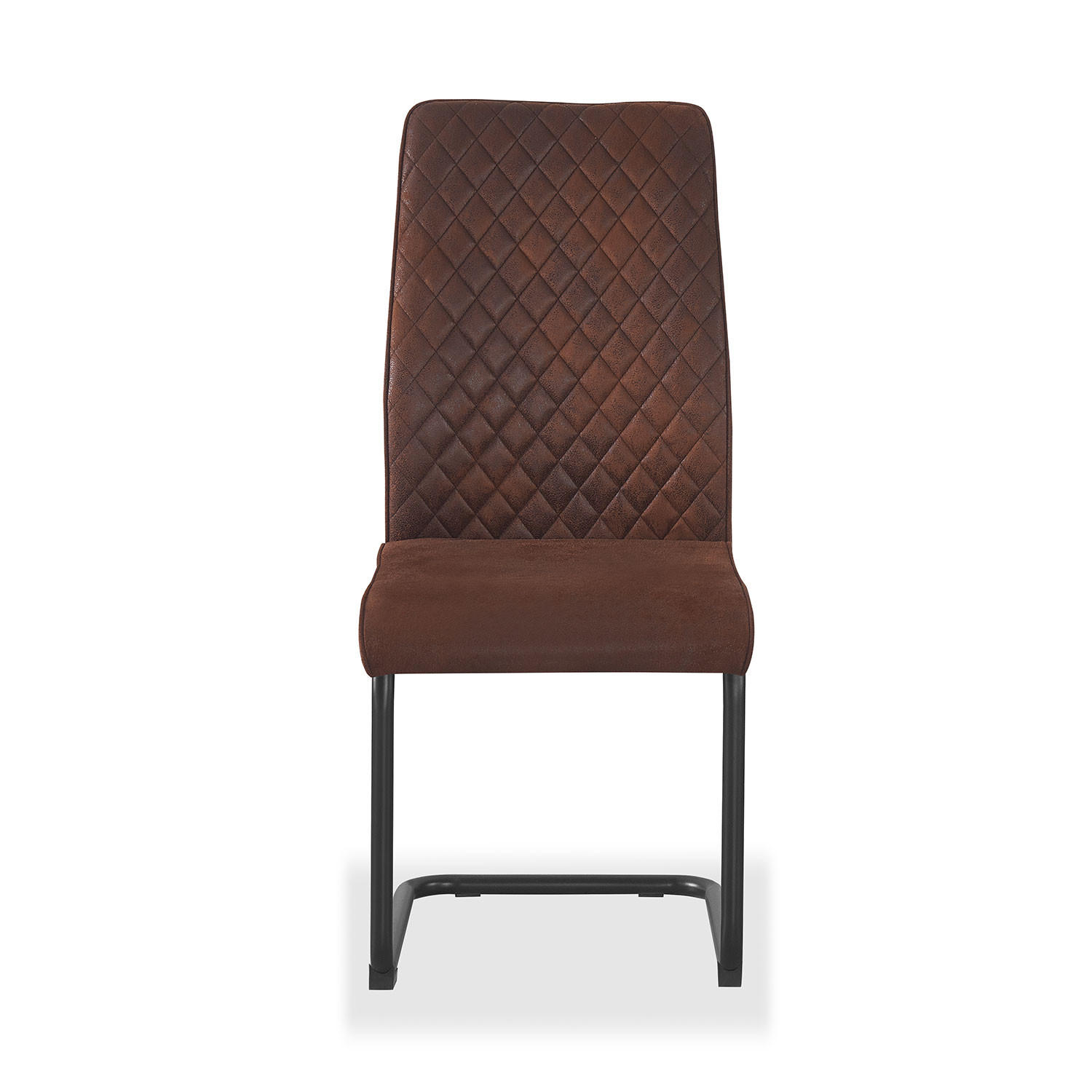SCHWINGSTUHL THEO Braun 2 Stück - Braun, Textil/Metall (44/98/58cm) - B&D Home