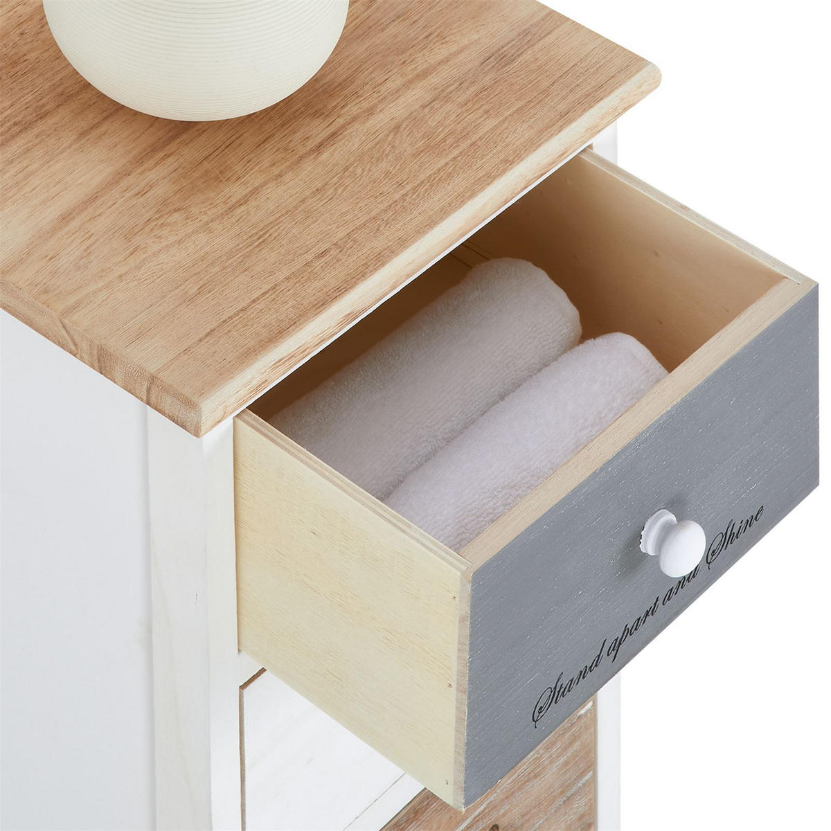 KOMMODE SALVA - Weiß, Holz (29/91/27cm) - CARO-Möbel