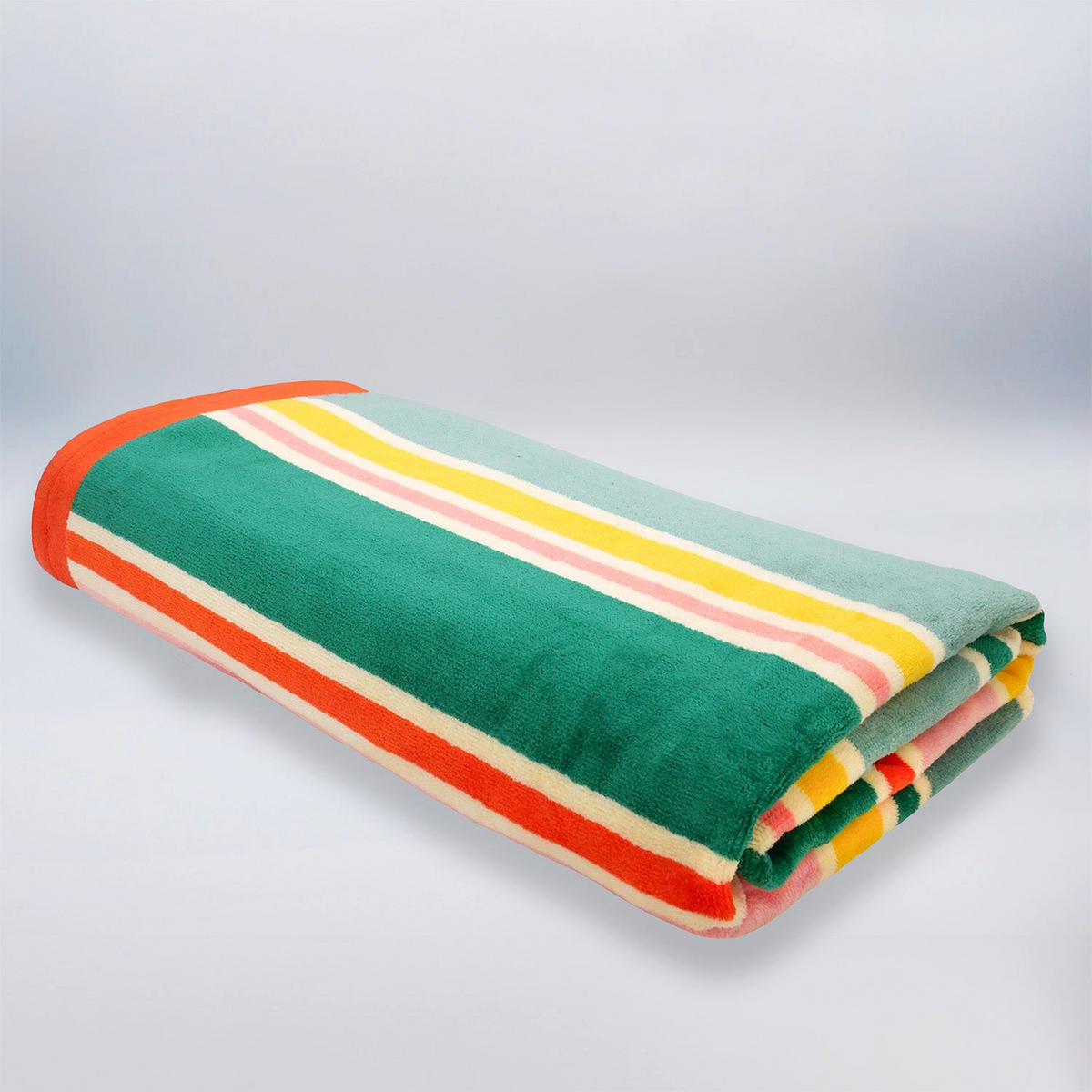 STRANDTUCH Frottee Samt Jacquard Mehrfarbig 100x175 470g/m² - Dalia - Multicolor, Textil (100/175cm) - LE COMPTOIR DE LA PLAGE