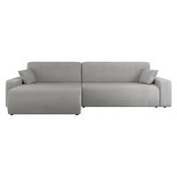 ECKSOFA Piano L Cord - Hellgrau/Schwarz, Holz/Kunststoff (274/145cm) - MIRJAN24