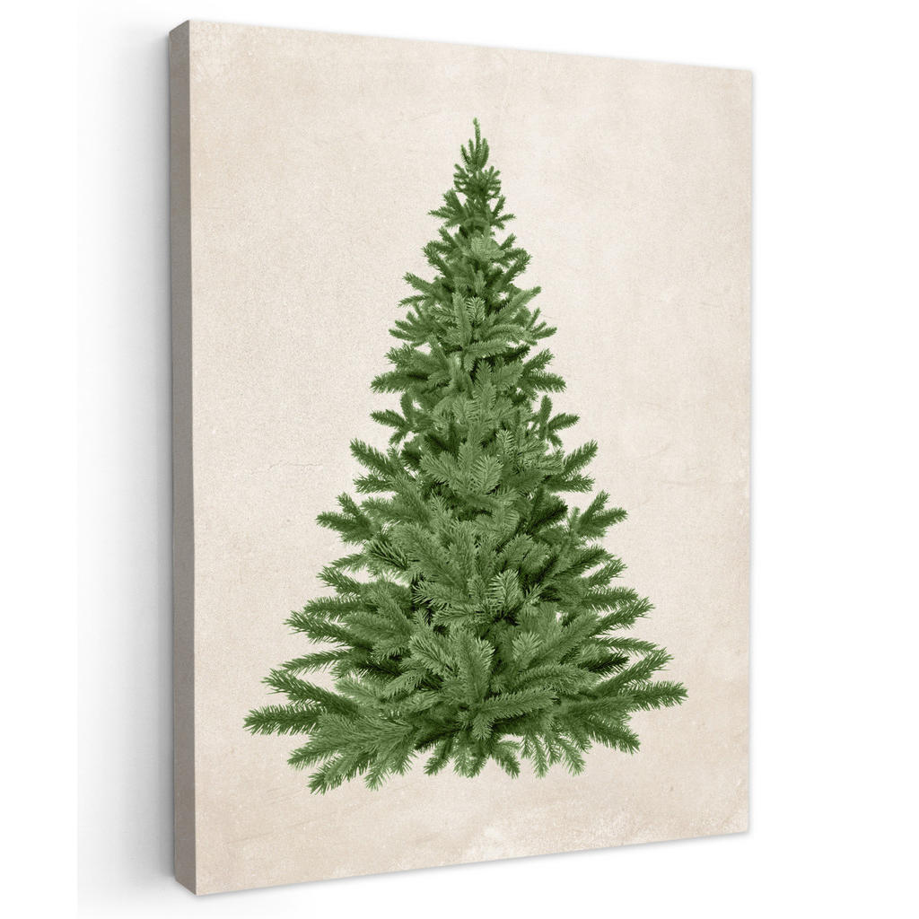 MuchoWow OBRAZ NA PLÁTNĚ Vánoční stromek - Zelená - Vánoce - Svátky 30x40 cm