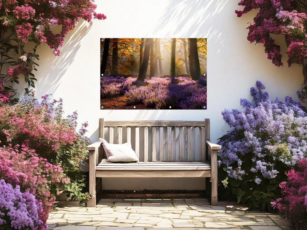 GARTEN-POSTER 120x80 cm Gartendeko: Wald - Braun, Kunststoff (120/80/2cm) - artissimo