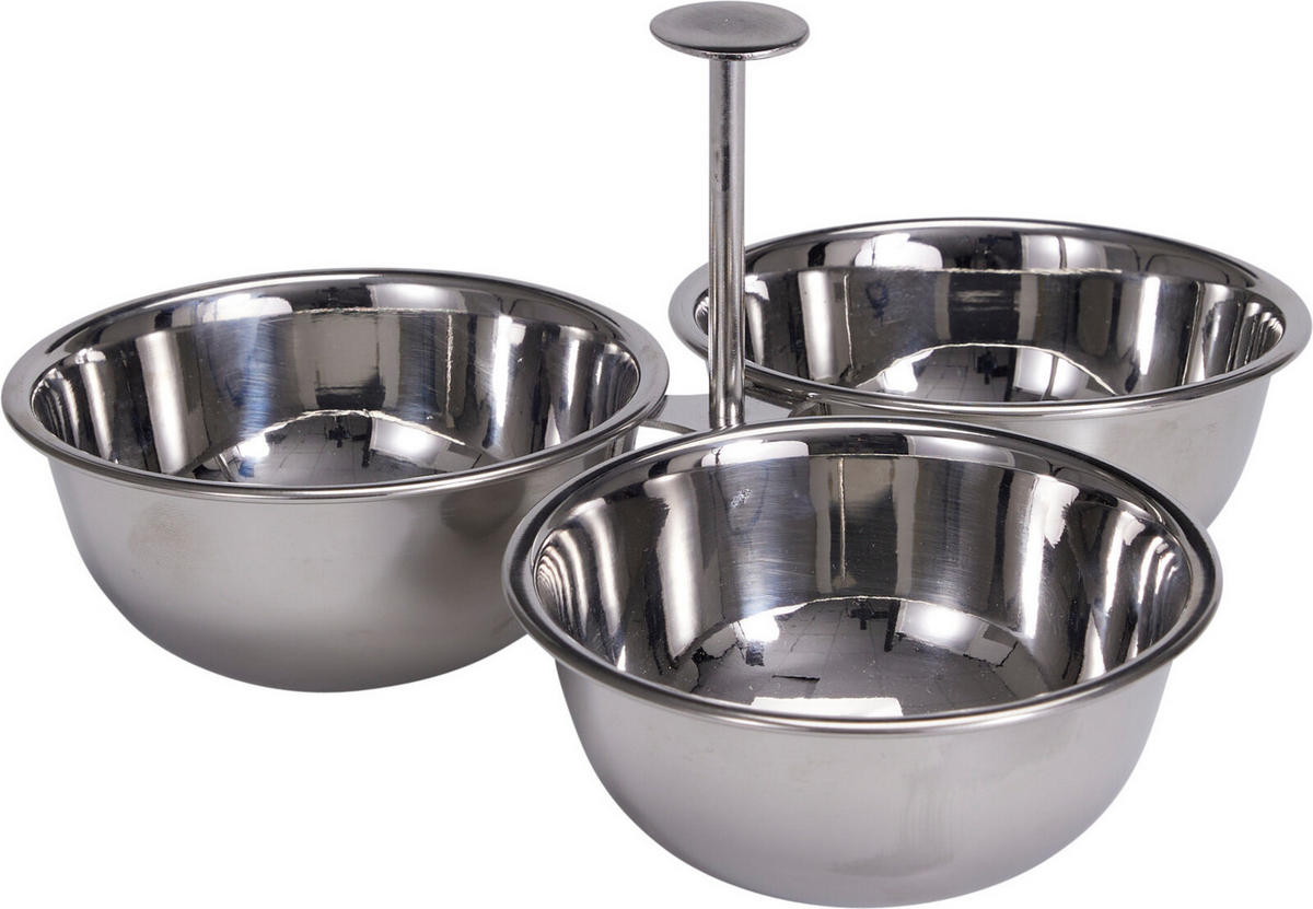 DESSERTSCHALE Base silber 20x20x15 cm Metall - Silberfarben, Metall (20/20/15cm) - Mondex