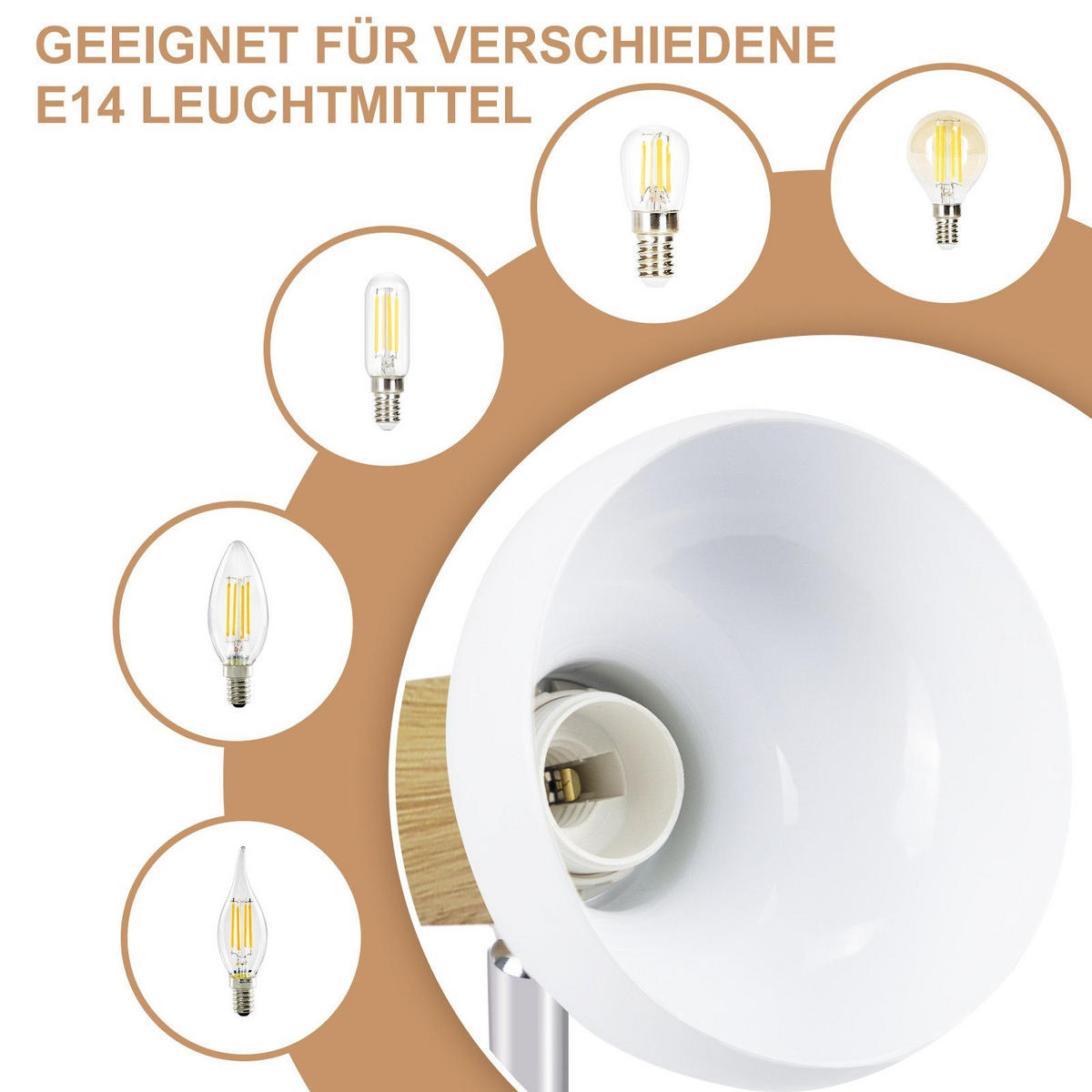 STRAHLER Faulkner 25/25/15.5 cm - Weiß, Metall (25/25/15.5cm) - Nettlife
