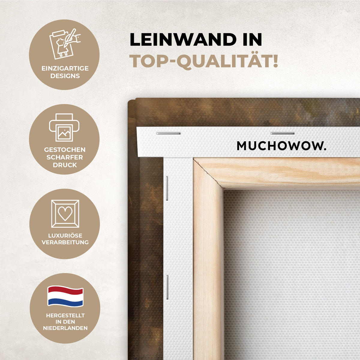 LEINWANDBILD Jesus - Kniend - Waldlandschaft - Betend Wohnzimmer Groß 120x80 cm - Beige/Hellblau, Textil (120/80cm) - MuchoWow