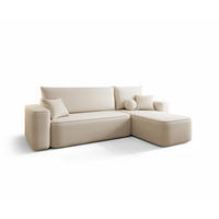 ECKSOFA Agepo In Curio - Beige, Holzwerkstoff/Textil (250/150cm) - Fun Möbel