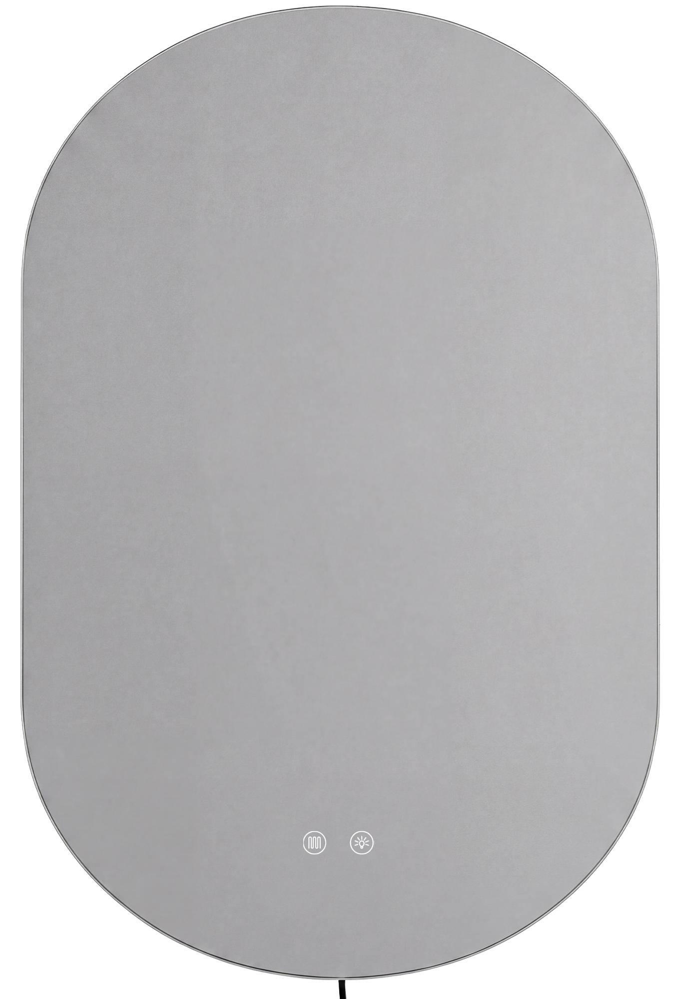 BADEZIMMERSPIEGEL flach 50/3/80 cm Glas Klarglas - Klar, Glas (50/80/3cm) - CLP