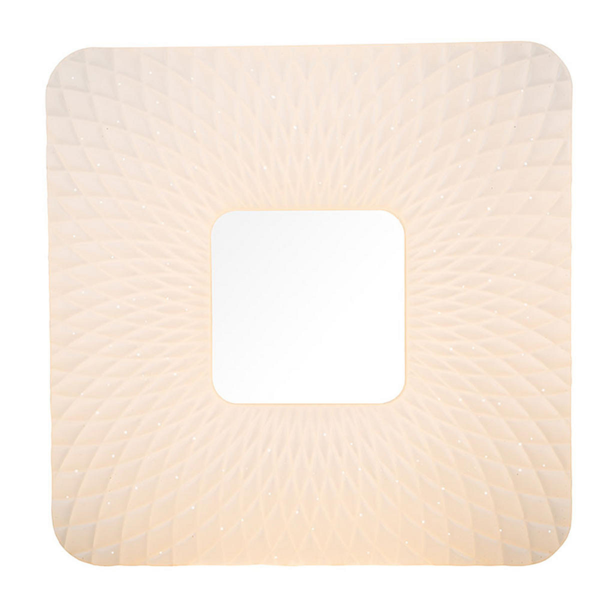 LED DECKENLEUCHTE FINDUS Weiß Metall - Weiß, Metall (43/43/4.6cm) - Globo Lighting