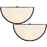 LED-NACHTLICHT - mit Dämmerungssensor und Bewegungsmelder für sanfte Beleuchtung, 2er-Set - Schwarz, Kunststoff (8.7/10/5.1cm) - Northpoint