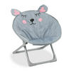 KINDERSTUHL Moonchair - Grau, Kunststoff/Textil (50/47/48cm) - Relaxdays