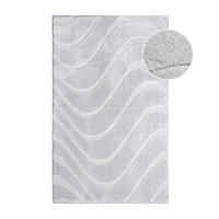 BADTEPPICH Waschbar Bath Waves 400 Grau 40x60 cm - Grau, Textil (40/60cm) - carpet city