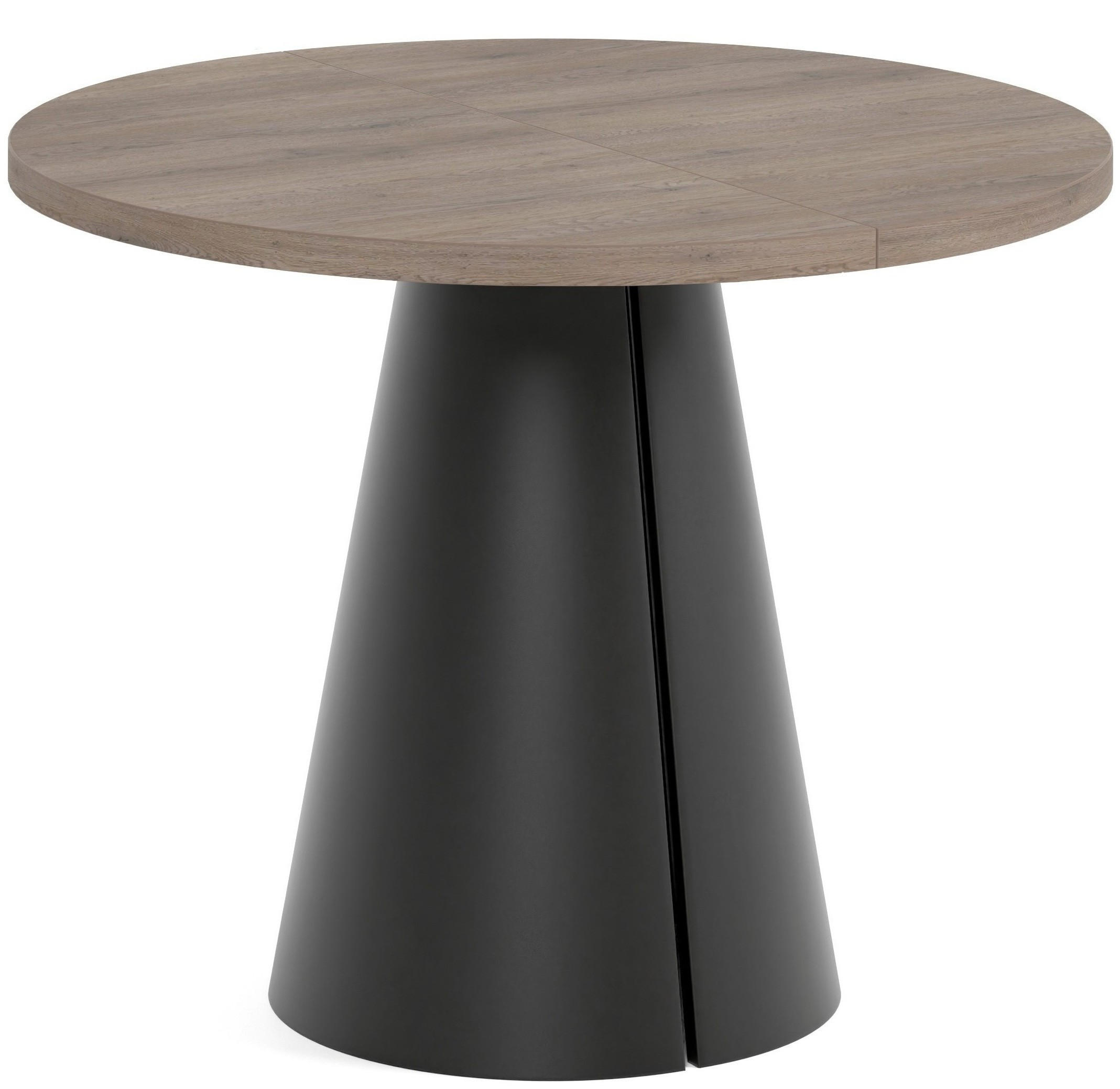 TISCH Schwarz ALMA Ausziehbar 100/176 cm - Eichefarben/Schwarz, Holzwerkstoff (2/100/76cm) - Sepro Meble