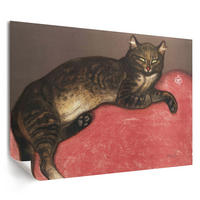 POSTER - 42x29 cm (A3) - Théophile Steinlen - Katze auf dem Kissen - Braun, Textil (42/29.7/0.1cm) - TULUP