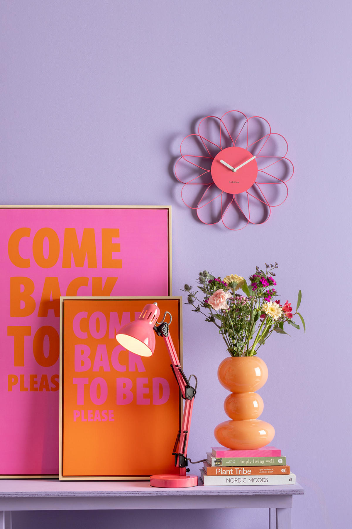 TISCHLAMPE Funky Hobby 15/15/52 cm - Pink, Metall (15/15/52cm) - Leitmotiv