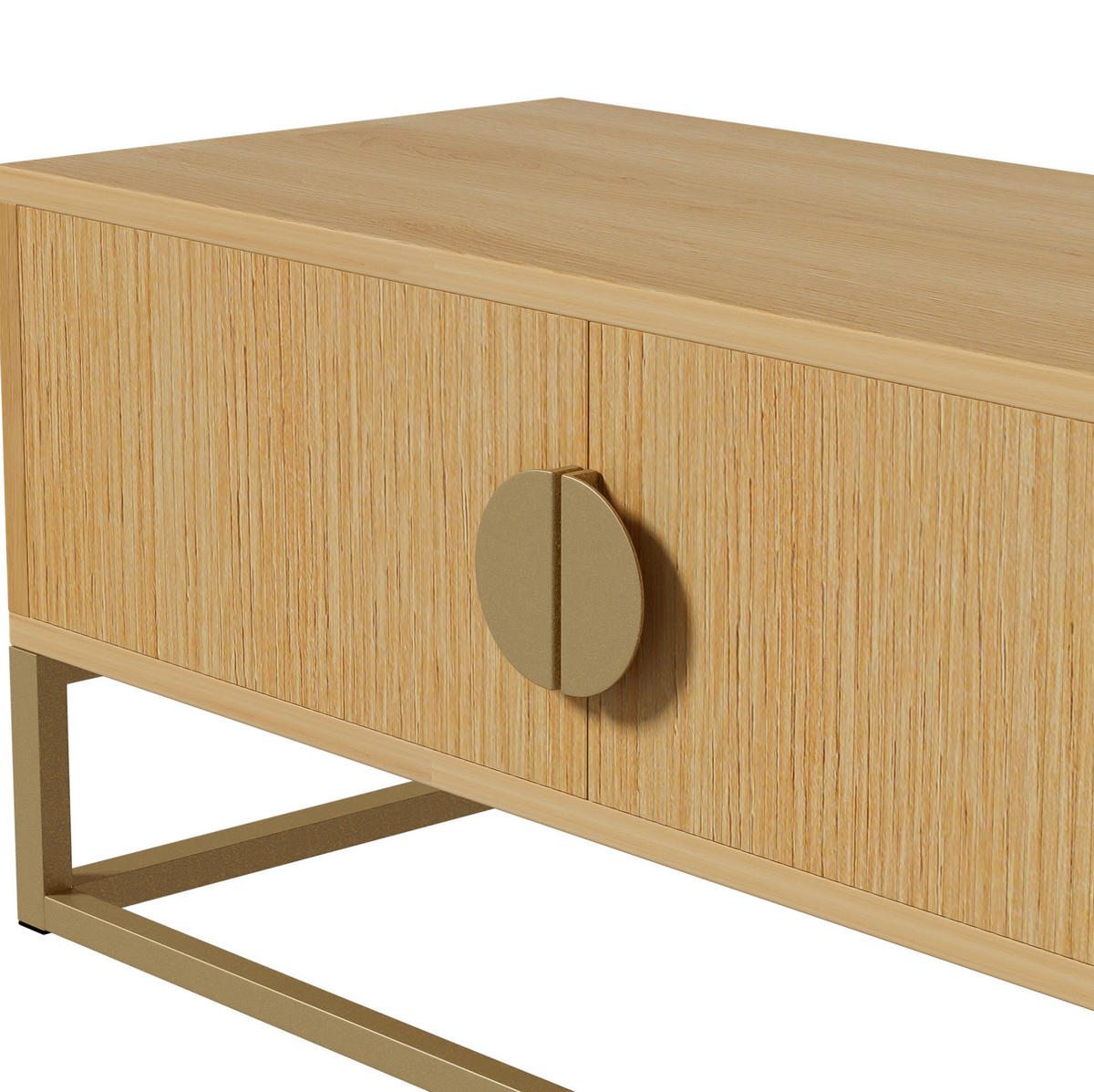 TV-BOARD 180/40/40 cm holzfarben aus MDF mit 4 Türen - Braun, Holzwerkstoff (180/40/40cm) - OKWISH