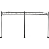 PERGOLA Anbau Metall Grau - Grau, Metall (396/250/300cm) - Habitat Garten