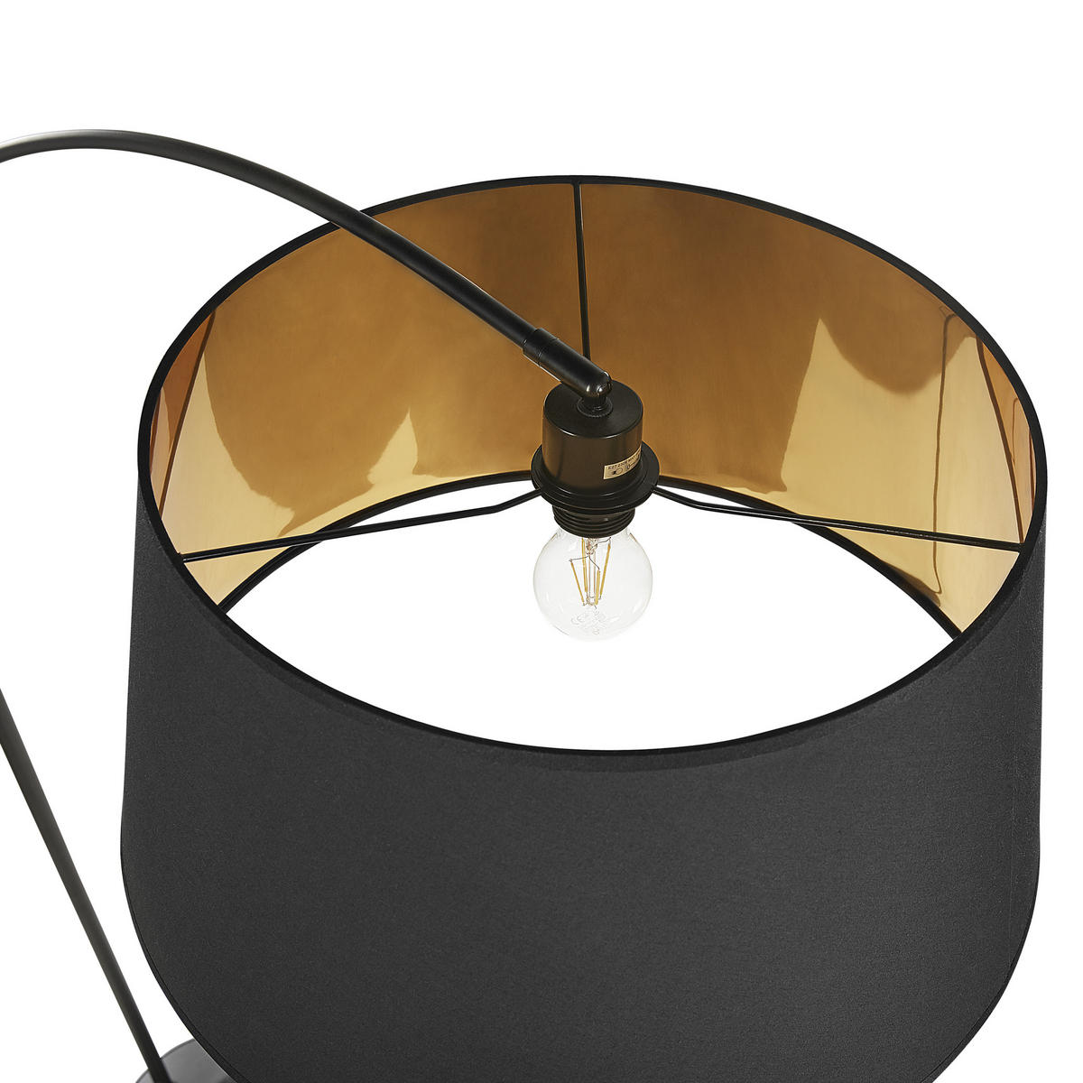 STEHLAMPE Yabus 109/50/197 cm - Schwarz, Metall (109/50/197cm) - Beliani