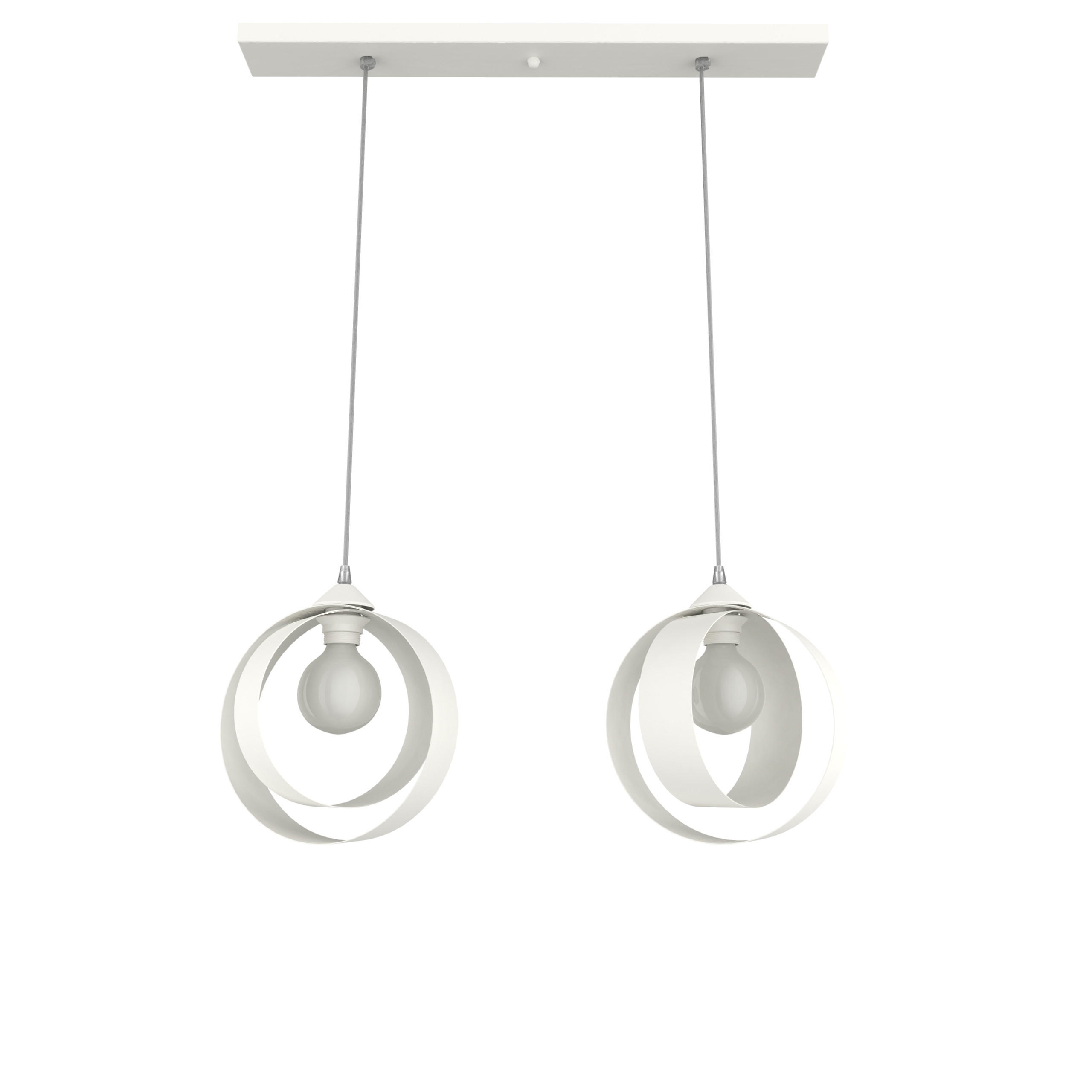 HÄNGELEUCHTE - Weiß, Metall (7/25/25cm) - Lumicom