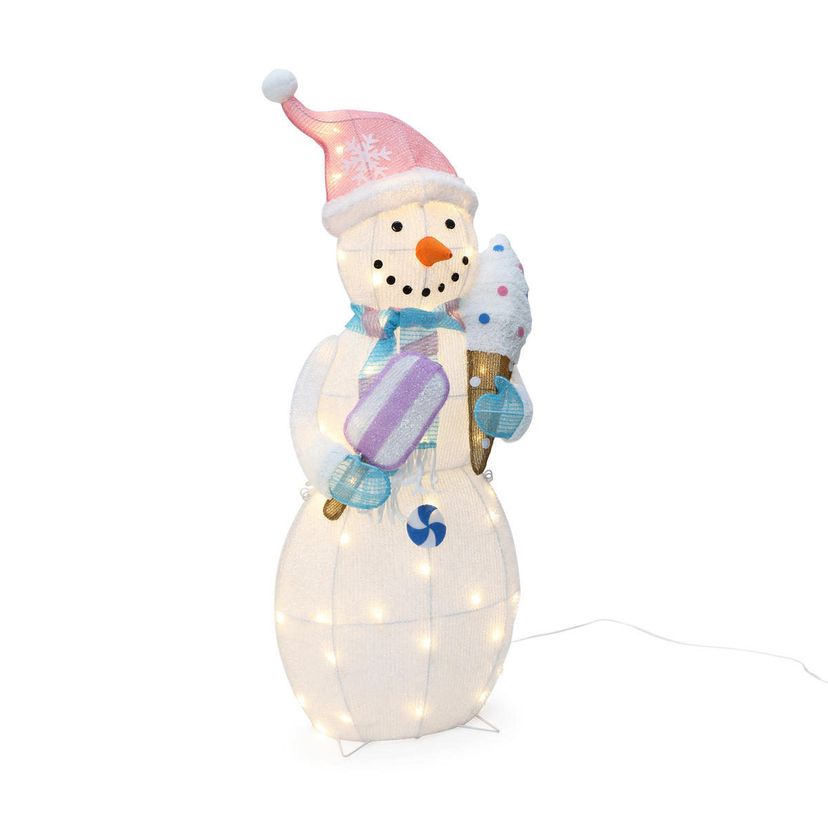 SCHNEEMANN HTHD0204 - Pink/Weiß, Kunststoff/Metall (25/98/40cm) - Hometopia