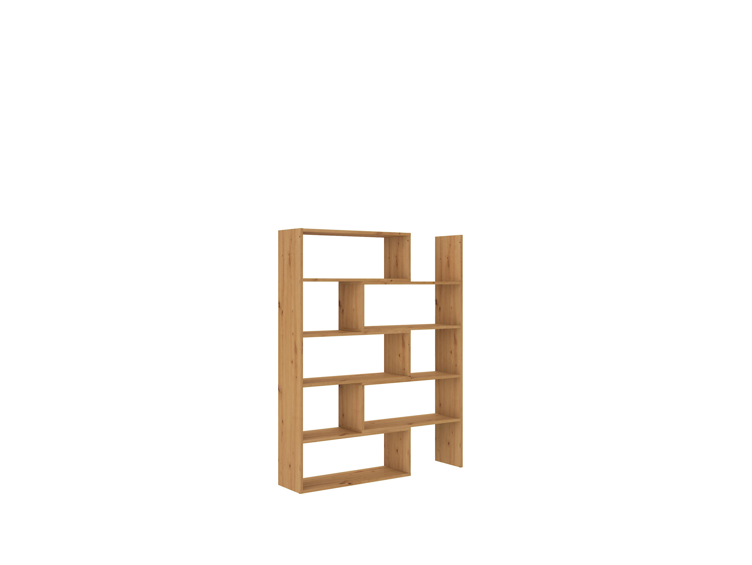 Meblini Regal Eiche Artisan 125x138x24 cm