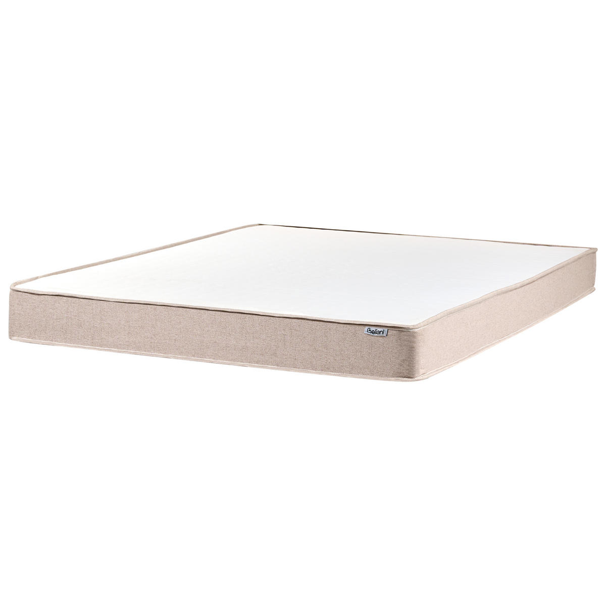 BOXSPRINGBETT ohne Kopfteil 140/200 cm Stoff Beige Countess - Beige, Textil (140/200cm) - Beliani