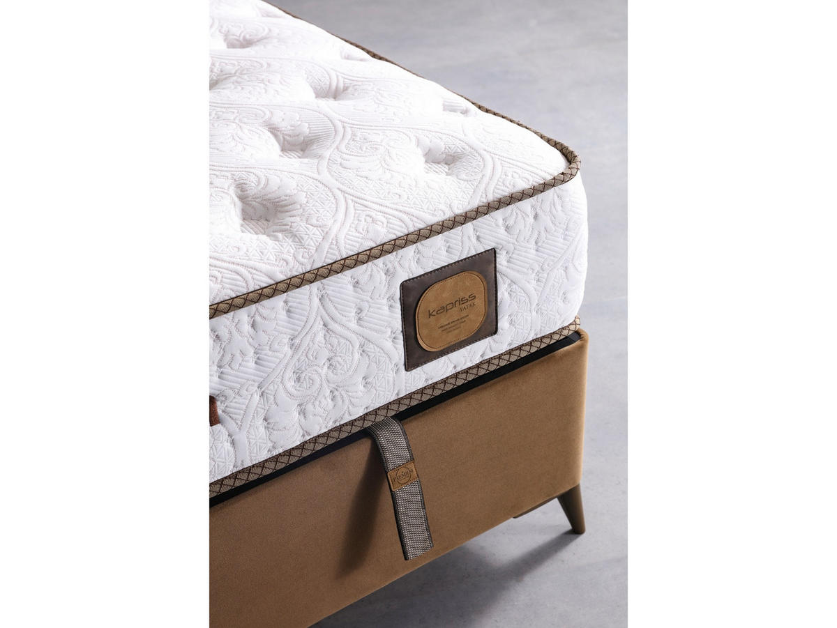 POLSTERBETT Selectum 140x200 Braun - Braun, Textil/Metall (140/200cm) - Villa Möbel