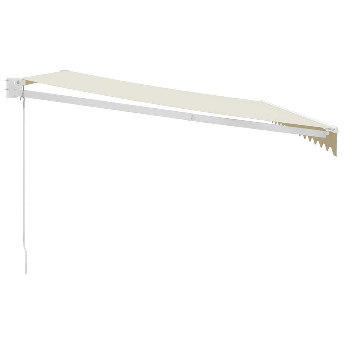 MARKISE Einziehbar Creme 4x3 m Stoff und Aluminium - Creme/Weiß, Textil (400/1/300cm) - furnicato