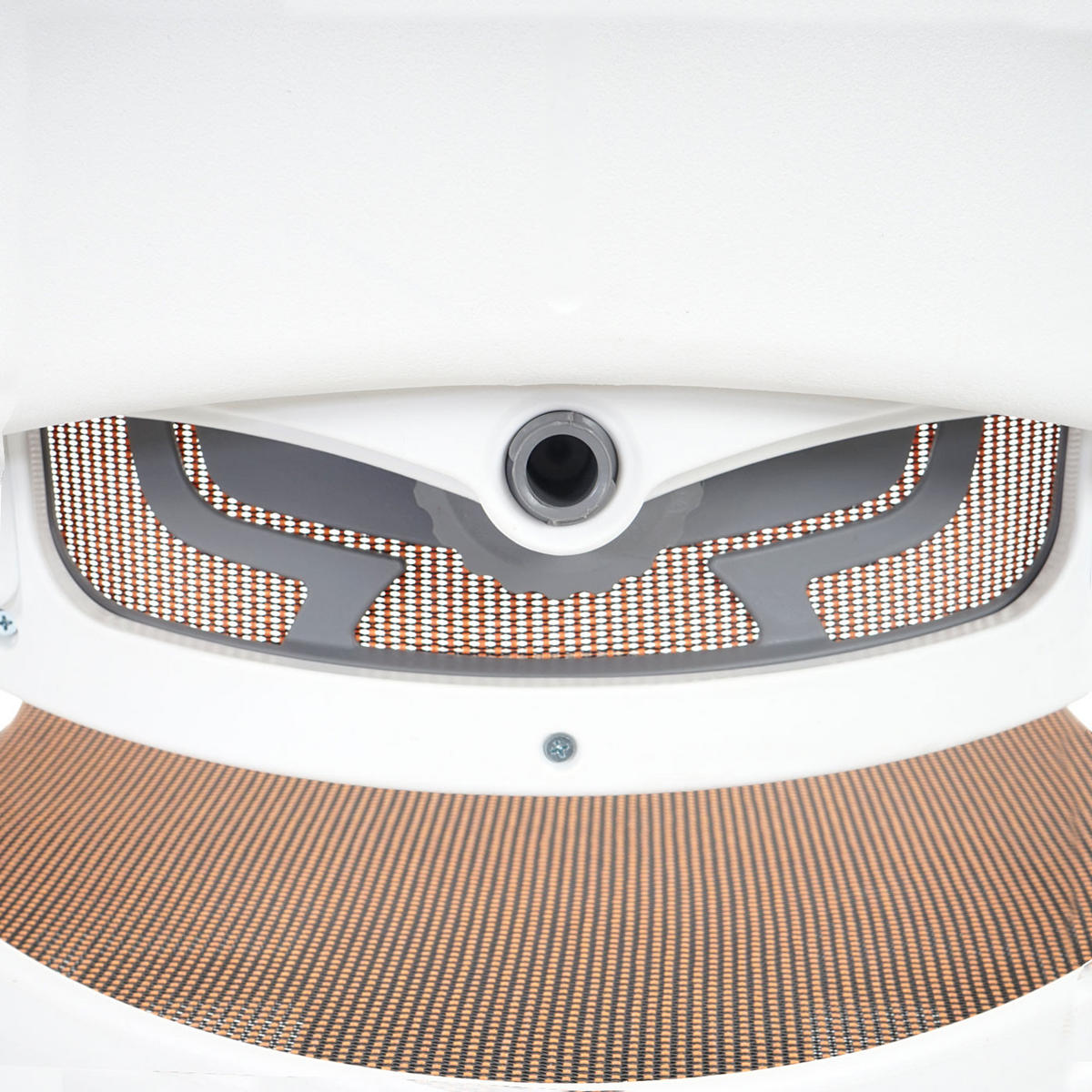 DREHSTUHL Merkur HxBxT 138x75x68cm Sitzhöhe 48cm Polster/Netz ergonomisch Mandarin - Orange, Kunststoff (75/138/68cm) - PROREGAL