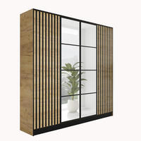 KLEIDERSCHRANK EDEN 4-Türen v3 - 206,4x205x39 cm - Craft Eiche - Honigeiche, Holzwerkstoff (206.4/205/39cm) - Kier Furniture