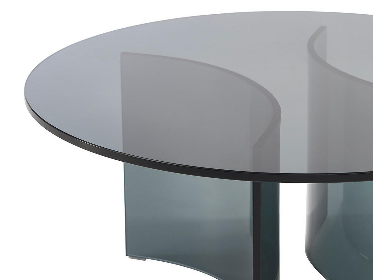 COUCHTISCH - Sicherheitsglas - Anthrazit - OKLAMA - Anthrazit, Glas (80/80/36cm) - Vente-Unique