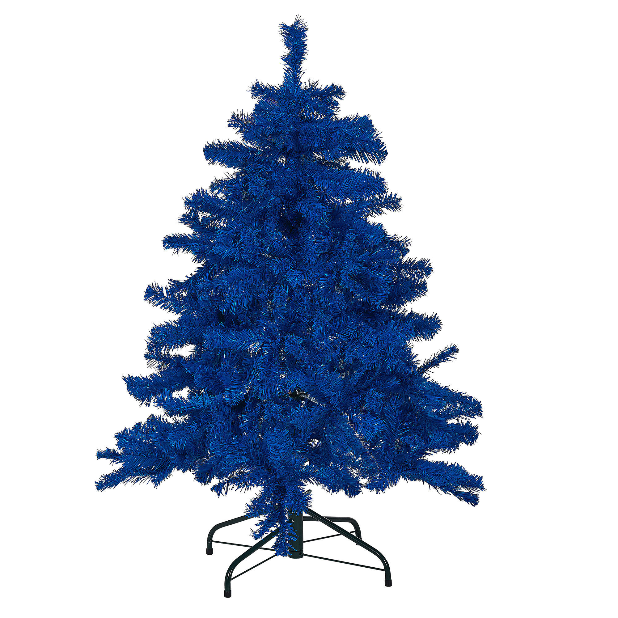 WEIHNACHTSBAUM 120 cm Blau Farnham - Blau, Kunststoff (120cm) - Beliani