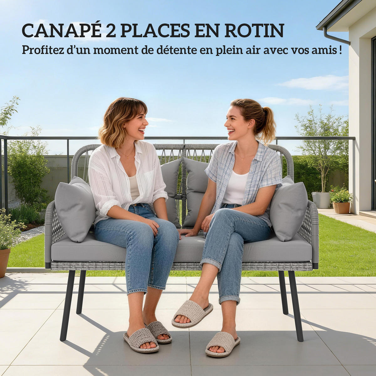 GARTENBANK DE-13512 Dunkelgrau - Dunkelgrau, Metall (115/82/61cm) - ComfortXL