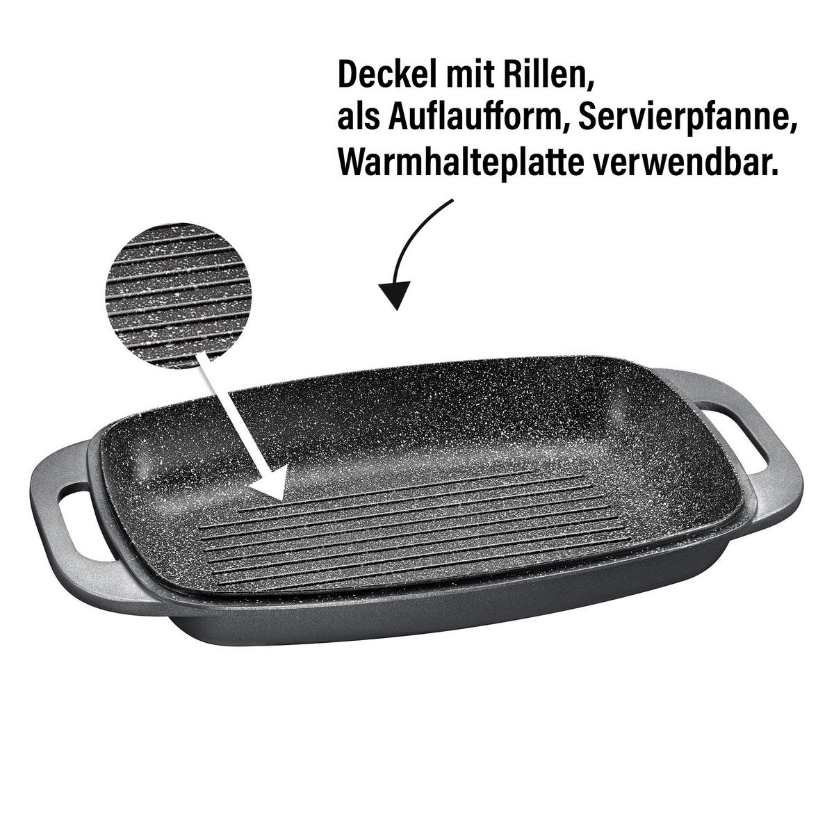 XXL BRÄTER - Grau, Metall (43/26/17.4cm) - Stoneline